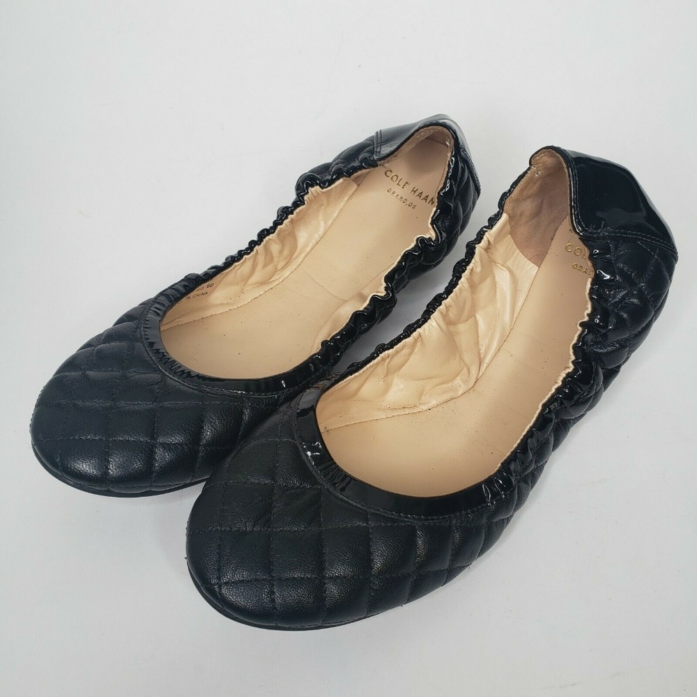 Cole Haan Grand OS Ballet Flats Black Quilted